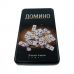 Домино в Черном металлическом боксе  (19 х11,5 х3,5 см)