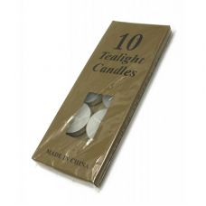 Свечи Набор Круглые 10 шт (Белая Свеча) Чайные