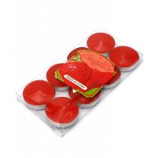 Свечи Набор Круглые 8 шт (Красная Свеча) Чайные