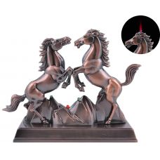 Зажигалка сувенирная Два коня (Турбо пламя)