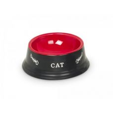 Миска для кошек керамическая Чёрно-Красная Нобби 140 мл