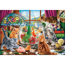 Пазлы Коты и Аквариум 1000 Элементов фото