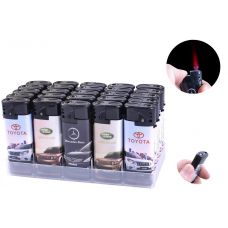 Зажигалка Газовая 50 шт Набор Марки Авто (Фонарик)