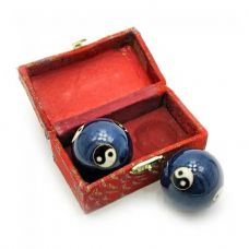 Музыкальные шары, Массажные D-3.2 см Инь-Янь Blue картинка Музыкальные шары, Массажные D-3.2 см Инь-Янь Blue фото