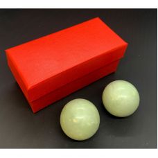 Шары Массажные 2шт Нефритовые Для Тела D-4 см (Футляр) Шары Массажные 2шт Нефритовые Для Тела D-4 см (Футляр)