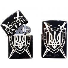 Зажигалка Украина Герб Подарочная Набор (Бензин, Коробка) Бензиновая