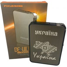 Портсигар с Зажигалкой Металл Ukraine Black Карта фото