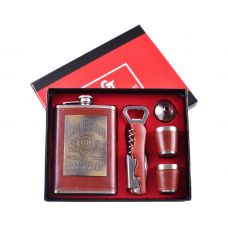 Набор 5в1 Подарочный Фляга, Рюмки, Лейка, Нож Jim Beam