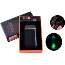 Электоимпульсная USB pажигалка две молнии тряска подсветка Moon Wolf