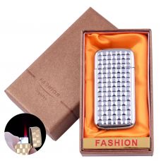 Зажигалка в подарочной коробке FASHION Турбо пламя Silver фото