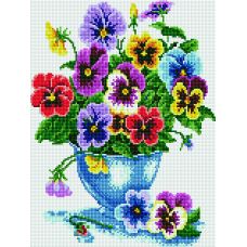 Картина по номерам "Красочные фиалки"