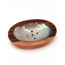 Мыльница Дерево 12х8,5х2,5 см Перламутр