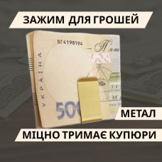 Зажим для денег Gold Classic 5,5х2х0,6 см