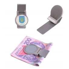 Зажим для Денег Ukraine Герб Металл