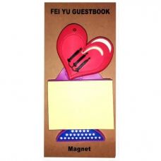 Магнит Со Стикерами Сердце 9х5 см Bogema