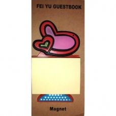 Магнит Со Стикерами Сердце 9х5 см Double