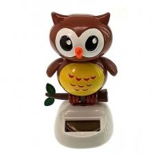 Сова Танцует, Статуэтка на Солнечной батарее 10,5х6х6 см Brown фото