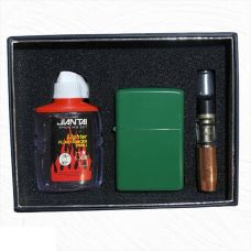 Зажигалка, Мундштук, Бензин Набор 3в1 Green Ace