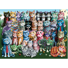 Пазлы Семейство Кошачьих 1000 Элементов фото