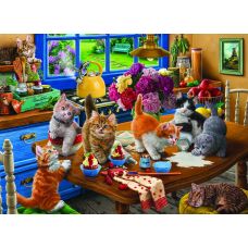 Пазлы Котики На Кухне 1000 Элементов фото