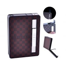 Портсигар на 10 сигарет и Зажигалка (Подарочный) Main Dark