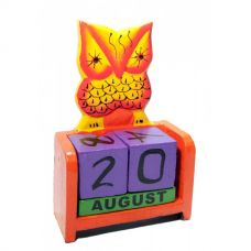 Настольный Календарь Совушка, 17х10х5 см Деревянный