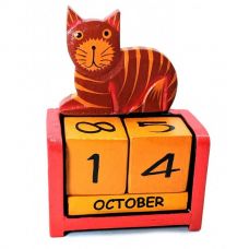 Настольный Календарь Brown Cat, 14.5х10х5.5 см Деревянный