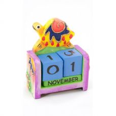 Настольный Календарь Черепашка Mystic, 10х7х4 см Деревянный