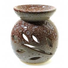 Аромалампа Soft Бело-Коричневая (9х8х8 см)