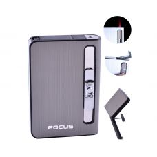 Портсигар на 10 сигарет и Зажигалка (Подарочный) Sfera Dark