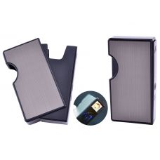 Портсигар на 10 сигарет и USB Зажигалка (Спираль)