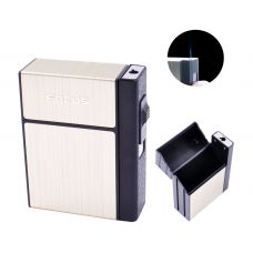 Портсигар на 20 сигарет и Зажигалка, Пачка Сигарет Gold 70x28х92 мм фото