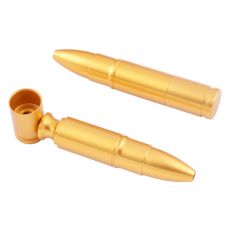 Трубка Курительная Пуля Gold 78 мм фото