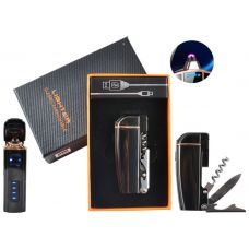 USB зажигалка Электроимпульсная Molten Black (Штопор, Открывалка) USB зажигалка Электроимпульсная Molten Black (Штопор, Открывалка)