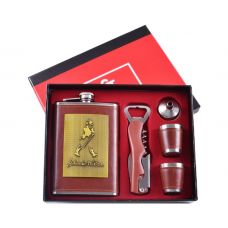 Набор 5в1 Подарочный Фляга, Рюмки, Лейка, Нож Johnnie Walker