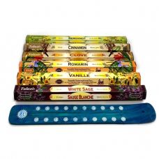 Набор Благовония Медитация и Подставка Подарок, Аромапалочки для дома Tulasi фото