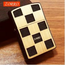 Зажигалка Бензиновая Zorro Chess Premium (Упаковка) фото