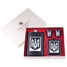Подарочный Бокс 4в1 Фляга, Стопки, Портсигар Набор