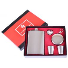 Набор 5в1: Фляга, Стопки, Лейка, Стакан Подарочный Бокс Lux