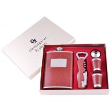 Набор 5в1: Фляга, Стопки, Лейка, Нож-Открывашка, Подарочный Бокс Brauni