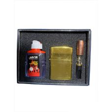 Зажигалка, Мундштук, Бензин Набор 3в1 Gold Onyx
