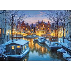 Пазл Ночной Амстердам 1000 Элементов, Мозаика фото