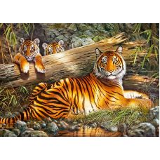 Пазл Тигры Друзья 1000 Элементов, Мозаика фото