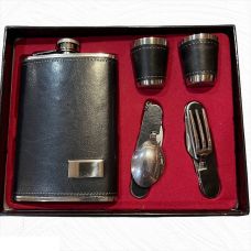 Набор 5в1: Фляга, Стопки,Лейка, Нож, Подарочный Бокс Personal