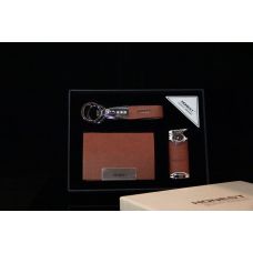 Набор 3в1: Визитница, Брелок, Зажигалка Moon, Подарочный Бокс