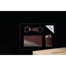 Набор 3в1: Визитница, Брелок, Зажигалка Brownstone, Подарочный Бокс 