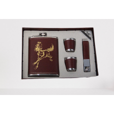 Набор 4в1: Фляга, Стопки, Брелок Подарочный Бокс Horse