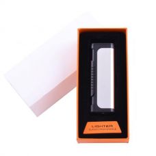 Электрическая Зажигалка, USB Lighter, Подарочная Упаковка, Silver