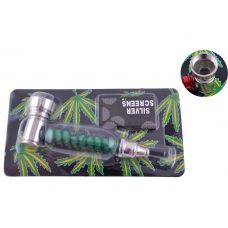 Трубка Курительная Tape Green 8.5 см фото