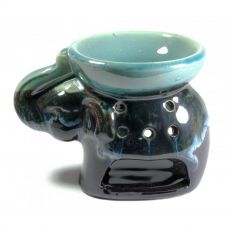 Аромалампа "Слон" Черно-Бирюзовый 9х11,5х8 см